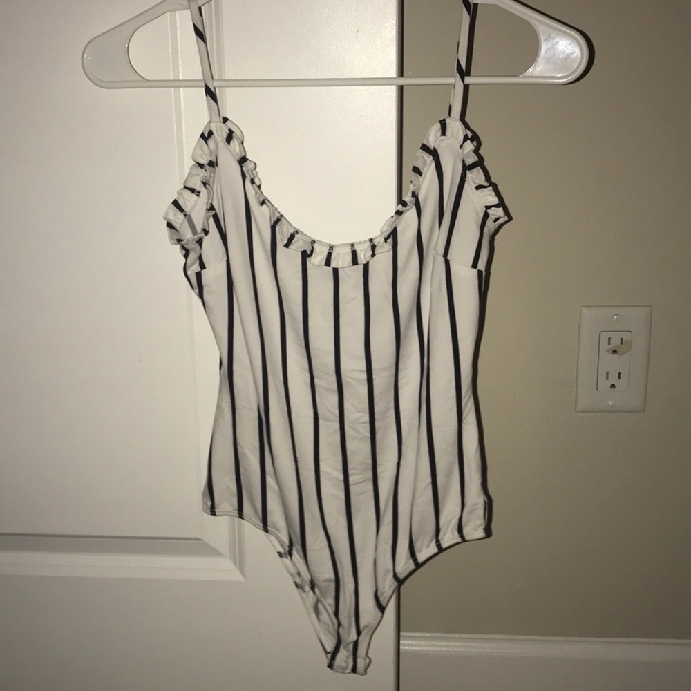 Striped bodysuit